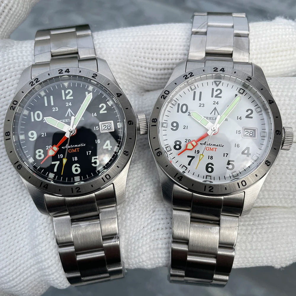 STEELFLIER Official SF792 GMT Mechanical Dive Watches Super Luminous NH34 Movement 20Bar Waterproof Luxury Stainless Steel Watch