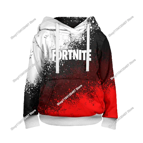 2025 uusi Fortnite 3D -painettu unisex-huppari, rento takki, pelioheistuote, cosplay, lastenvaatteet, lahjat