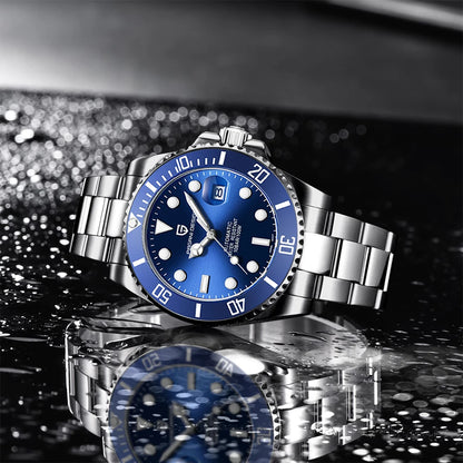 New PAGANI DESIGN Diving Automatic Mechanical Watch Luxury Sports Waterproof Watch Stainless Steel Sapphire Luminous Watch for Men