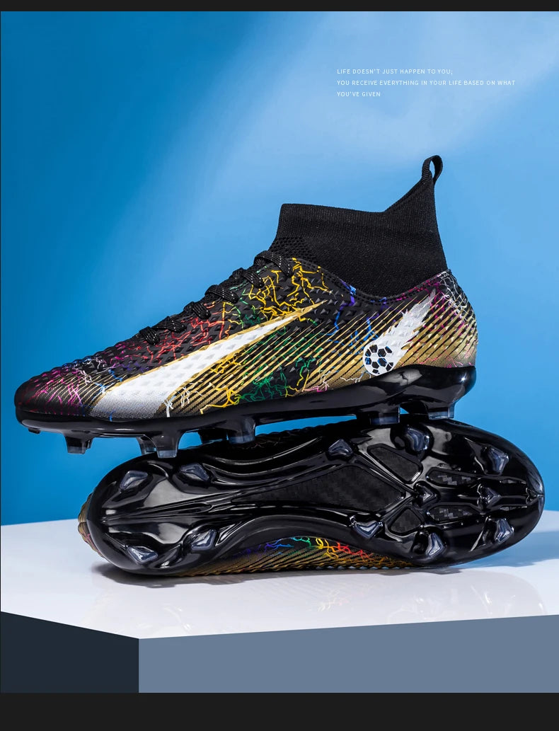 Men's Soccer Shoes Kids Football Boots Women Professional Soccer Cleats Antiskid Chaussure TF/FG Outdoor Athletic Football Shoes