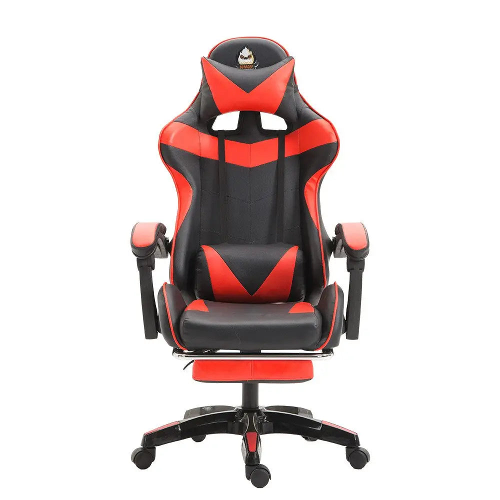 Silla gaming Sillón gaming Silla de oficina ajustable en altura con función reclinable ajustable, orejas de gato y cojines