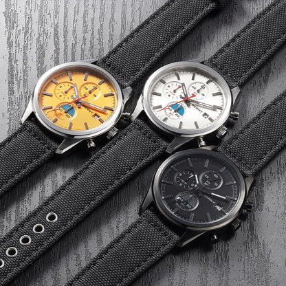 BERNY Chronograph Quartz Men Watch Luminous Miyota OS10 Top Luxury AR Coated Sapphire 5ATM Waterproof 2026 Sports Men’s Watches