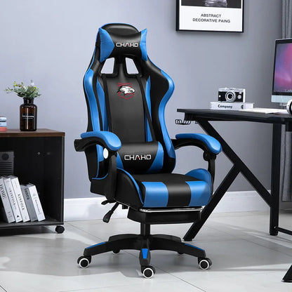 2025 New Computer Chair Green Gaming Chair PU Leather Office Swivel Chair Lift Bedroom Furniture Fashion Sillas Gamer Chair