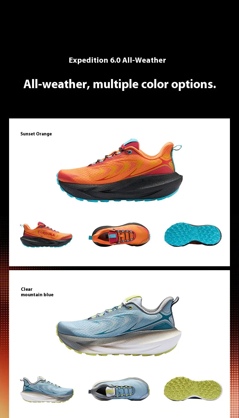 BMAI Outdoor Men's Sports Shoes Breathable Men Sneakers Lightweight Mountain Running Shoes for Men Cushion Trail Jogging Sneakers