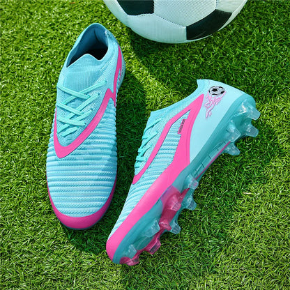 Neue Fußballschuhe für Herren, rutschfeste Fußballschuhe für Erwachsene, Outdoor-Sportschuhe für Jungen, lange Stollen, atmungsaktive und bequeme Trainings- und Wettkampf-Cleats
