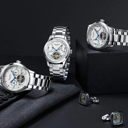 Seagull Flywheel Series Men's Watch Xidong Mechanical Watch 316L Precision Steel Band 39mm Business Watch Relojes Para Hombres