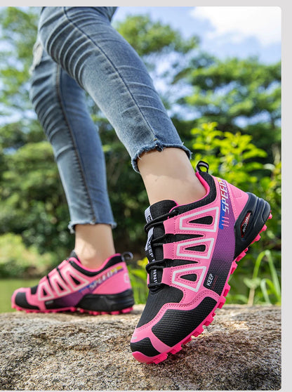 Women's Waterproof Hiking Shoes Outdoor Sports Shoes Women's Walking Travel Sports Shoes Bicycle Sports Shoes Running Sports Sho