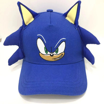 Baseballová čiapka Shadow the Hedgehog 3D pre dospelých a deti s potlačou Sonic, Amy, Tails a Knuckles, s plochým okrajom a klobúkom typu „ducktongue“, darčeky