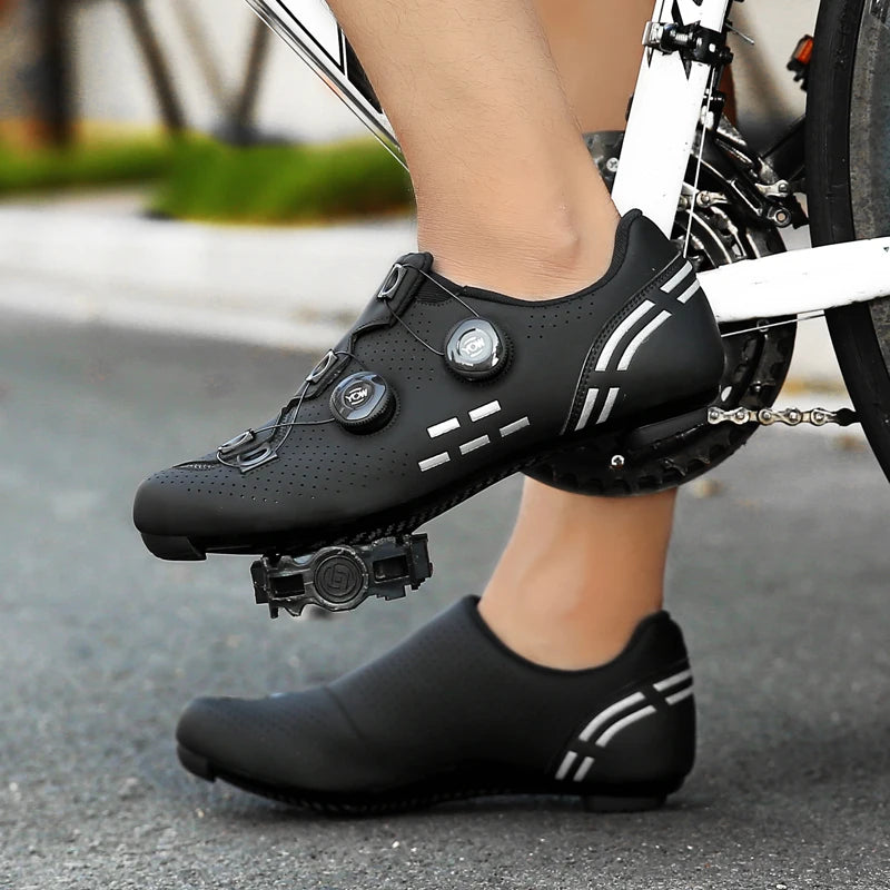 Hochwertige Fahrradschuhe für Herren, SPD, selbstverriegelnd, Rennrad-Sportschuhe, MTB-Mountainbike-Schuhe für Damen, rutschfeste Fahrradschuhe 36-47