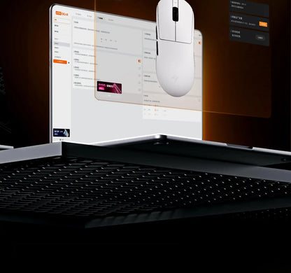 ATK A9 belaidė žaidimų pelė su NearLink technologija, ergonomiška PAW3395, trijų režimų Bluetooth, mažos delsos e. sporto pelė PC