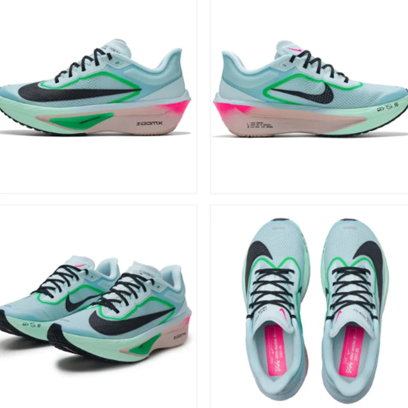 Nike Zoom Fly 6 Men's Racing Road Running Shoes – Lightweight ZoomX Foam Breathable Cushioned Sneakers FN8454-402/800/004/403