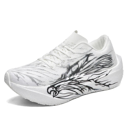 Ténis de Corrida 2026 New Eagle Pattern com Placa de Carbono para Maratona, Ultraleves, Respiráveis e com Amortecimento para Treino Desportivo