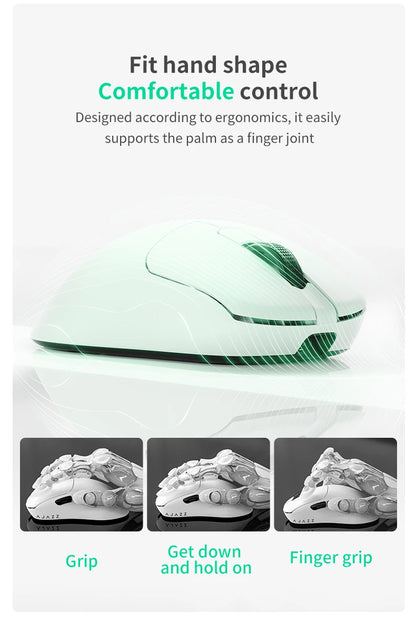 Mouse wireless AJAZZ AJ179 NL Star Flash Version, 3 modalità, bassa latenza, lunga autonomia, leggero e personalizzato, per ufficio e gaming
