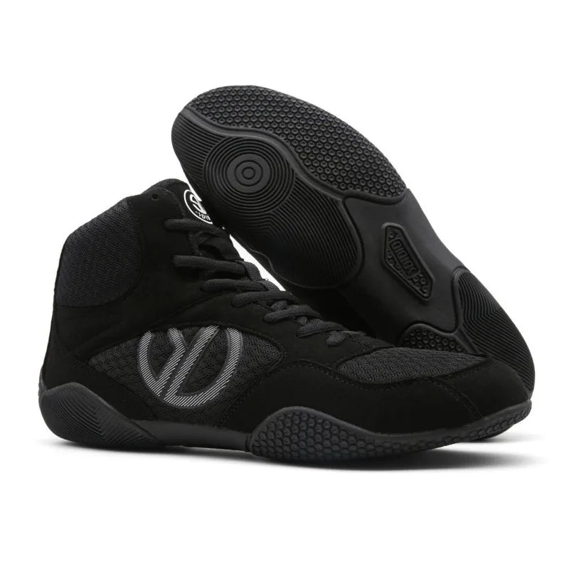 2026 New Trend Wrestling Sneakers Men Breathable Gym Training Shoe Man Non-Slip Men Fighting Shoes Mid-Top Boxing Shoes for Men