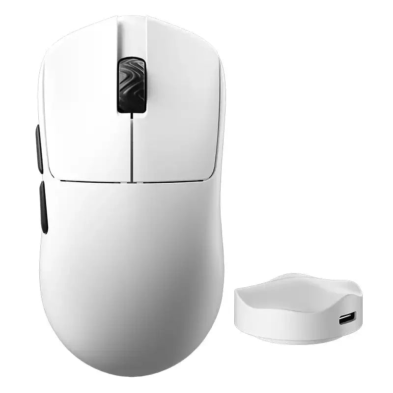 Rato sem fios esports SCYROX V6 não poroso 40g 750IPS com recetor 8k, resposta rápida, PixArt 3950, controlador web 8KHz de alta qualidade