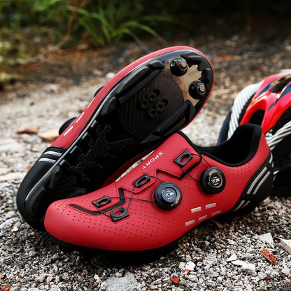 Hochwertige Fahrradschuhe für Herren, SPD, selbstverriegelnd, Rennrad-Sportschuhe, MTB-Mountainbike-Schuhe für Damen, rutschfeste Fahrradschuhe 36-47