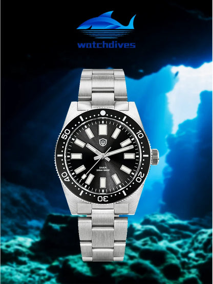 Watchdives Wd1965 V2 Fashion Quartz Wristwatches Vh31 Sapphire Man Watches Luxury Stainless Steel 200M Waterproof Diver Watch