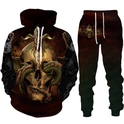 Retro Dragon Tattoo 3D Print Men Women Tracksuit Sets Casual Hoodie + Pants 2pcs Sets Oversized Sweatshirt Fashion Men Clothing
