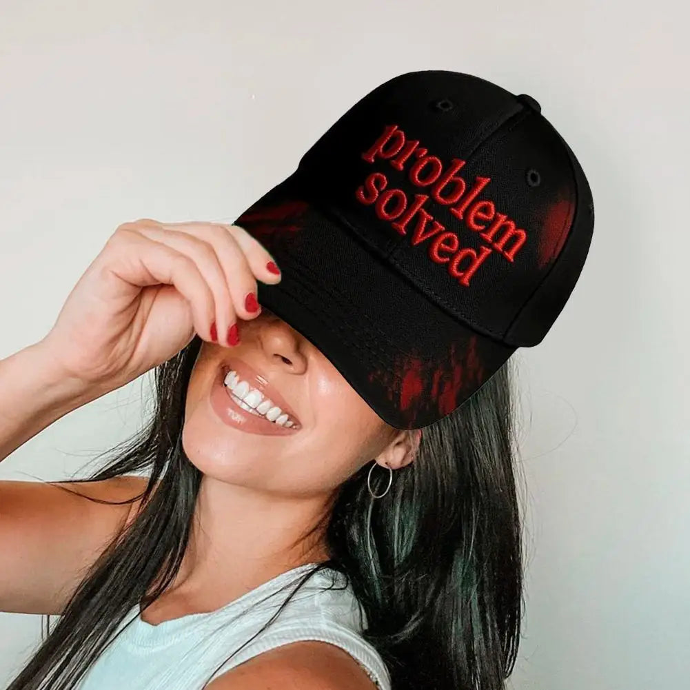 Problème de broderie sur le thème d’Halloween résolu : casquette sanglante d’horreur, idéale pour les fêtes d’Halloween, les accessoires de cosplay et les cadeaux