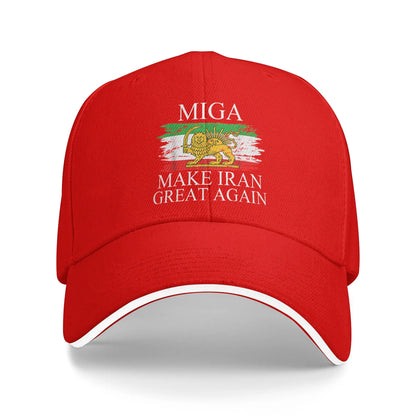 «Make Iran Great Again» Έμβλημα του Ιράν MIGA Δώρο Καπέλο Μπέιζμπολ Sun Καλοκαιρινό Unisex Καπέλο Trucker Καπέλα Μπέιζμπολ