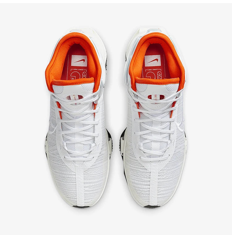 Originálne nové pánske basketbalové topánky Nike s tlmením a priedušnou konštrukciou, stredne vysoké, DJ9432-500