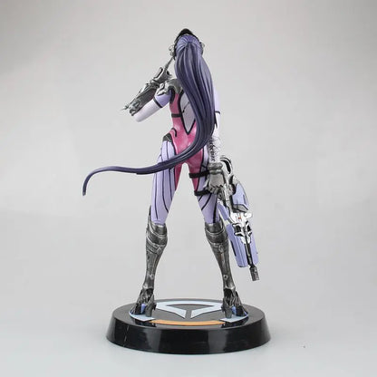 Overwatch De Pioneer Black Lily ručno izrađen Blizzard kip za igru, dekorativni model za izlaganje, podesiv i pomičan
