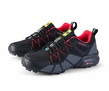 Herenwandelschoenen voor alle terreinen – outdoor sportschoenen van ademend mesh, antislip en slijtvast, voor wandelen en fietsen outdoor