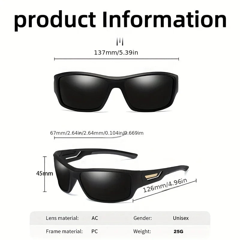 1/3 Sports Polarized Sunglasses Camouflage Wraparound Frame Multicolor Lenses for Driving Fishing UV Protection Unisex Eyewear