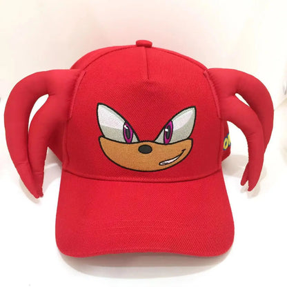 Baseballová čiapka Shadow the Hedgehog 3D pre dospelých a deti s potlačou Sonic, Amy, Tails a Knuckles, s plochým okrajom a klobúkom typu „ducktongue“, darčeky