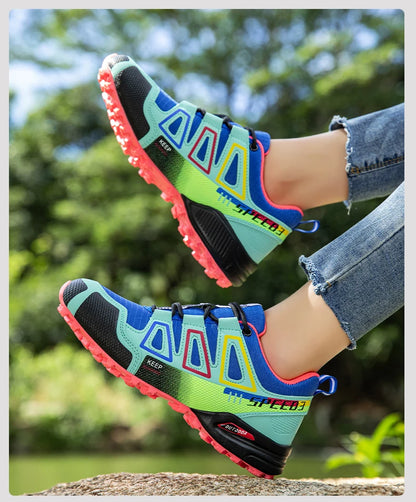 Women's Hiking Shoes Waterproof Outdoor Sports Shoes Women's Walking Travel Sports Shoes Bicycle Sports Shoes Running Shoes