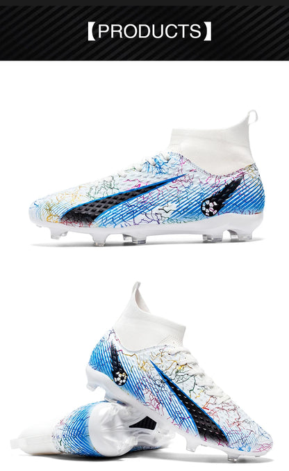 Men's Soccer Shoes Kids Football Boots Women Professional Soccer Cleats Antiskid Chaussure TF/FG Outdoor Athletic Football Shoes