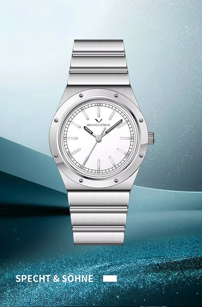 New Arrivals 2026 Specht & Söhne Luxury Watch 38MM Men's Quartz Super Slim Stainless Steel Sapphire Crystal 50M Water Resistant