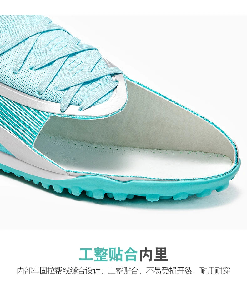Men New TF Football Boots Sneakers Society Field Resistant Adult Breathable Male Soccer Shoes Training Top Quality Studded