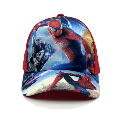 Marvel Spider-Man anime-figur baseballkasket, børnekasket med skygge, bomuld og polyester, hovedbeklædning til alle årstider, solbeskyttelse, gaver