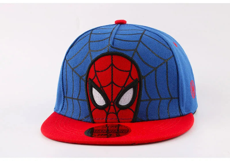 *2026 Anime Cartoon Spiderman Hats for Kids Toddler Baby Baseball Cap Spring Summer Children's Snapback Hip Hop Adjustable Caps