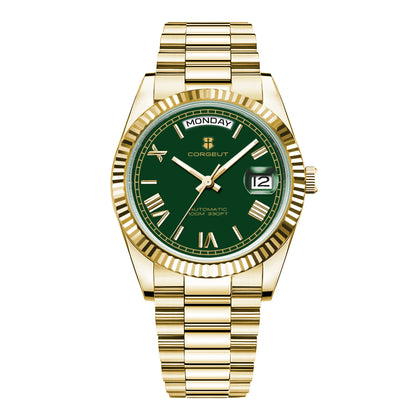 39mm Men Corgeut Logo/Name NH36 Automatic Mechanical Relogio Masculino Sapphire Glass Luminous Waterproof Wristwatch