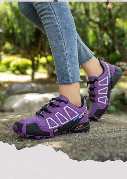 Women's Waterproof Hiking Shoes Outdoor Sports Shoes Women's Walking Travel Sports Shoes Bicycle Sports Shoes Running Sports Sho