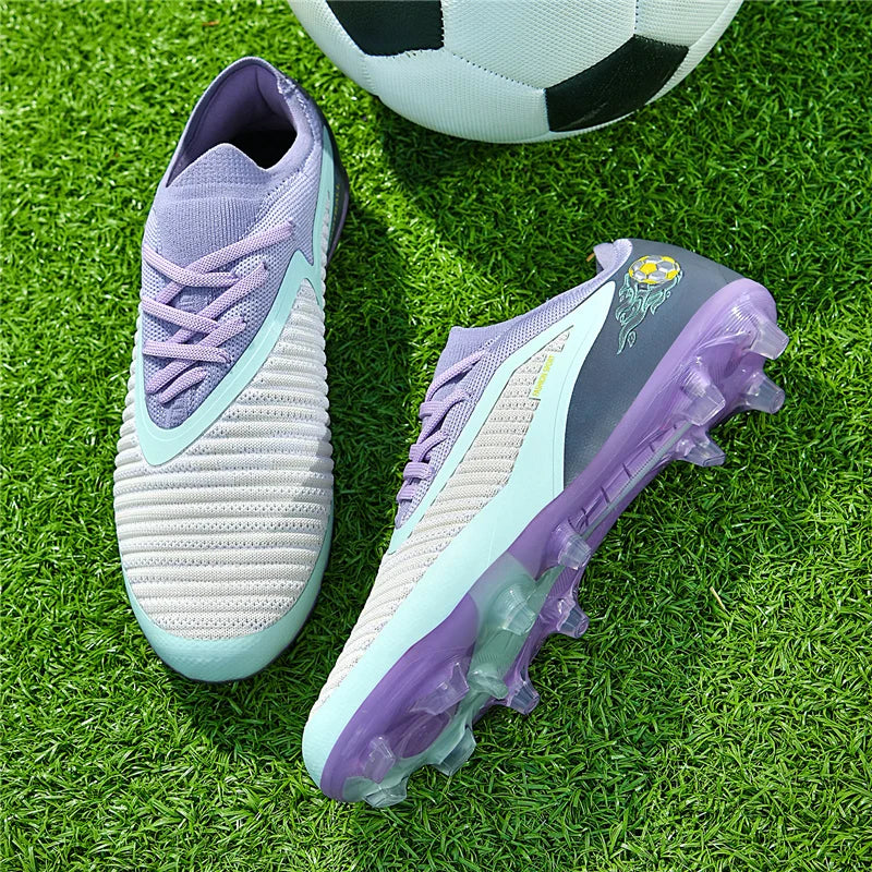 Neue Fußballschuhe für Herren, rutschfeste Fußballschuhe für Erwachsene, Outdoor-Sportschuhe für Jungen, lange Stollen, atmungsaktive und bequeme Trainings- und Wettkampf-Cleats