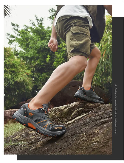Men's Hiking Shoes Breathable Mesh Sports Summer Outdoor Wear-resistant Hiking and Hunting Tactical Shoes
