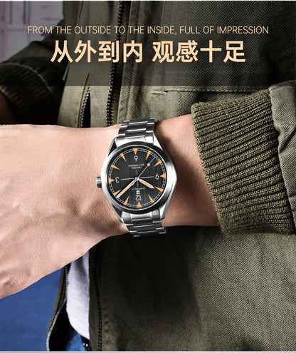 Corgeut 41mm Men's Clock Automatic Relogio Masculino Japan Movt Mechanical Sapphire White Black Blue Dial Steel Band Men's Watch