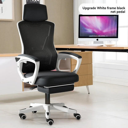 High Density Sponge Mesh Office  New Design Home Office Furniture Comfortable  Chair with Footrest