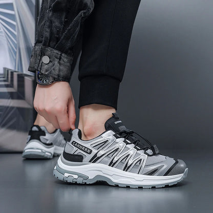Chaussures de sport pour hommes, été, antidérapantes, semelle épaisse et souple, rebondissantes, pour la randonnée en extérieur, nouvelle collection 2026, chaussures décontractées confortables en maille pour hommes