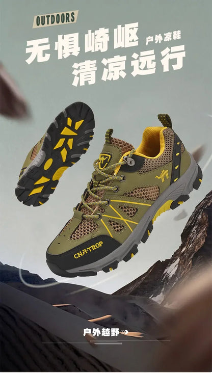 Men's Hiking Shoes Breathable Mesh Sports Summer Outdoor Wear-resistant Hiking and Hunting Tactical Shoes