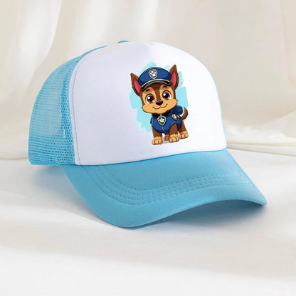 Baseballová čiapka pre chlapcov a dievčatá, letná nastaviteľná slnečná čiapka s motívom anime Paw Patrols Chase Skye, roztomilá retro slnečná čiapka, darček pre dospelých