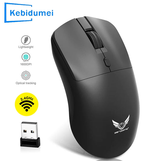 Kabellose Maus 2.4G ergonomische Gaming-Maus wiederaufladbar 800/1200/1600DPI für E-Sports, Büro, Desktop-Computer und Laptop