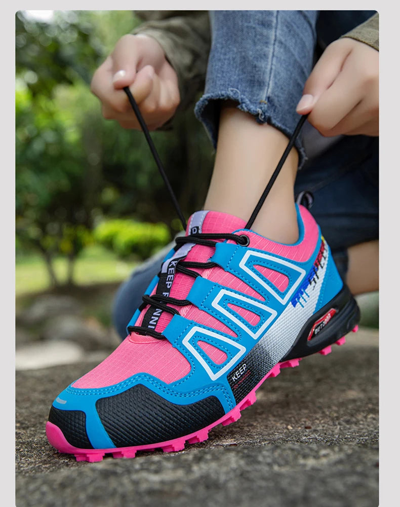 Women's Waterproof Hiking Shoes Outdoor Sports Shoes Women's Walking Travel Sports Shoes Bicycle Sports Shoes Running Sports Sho