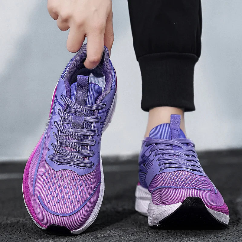 Unisex Sports Shoes Carbon Plate Walking Running Sneakers Shock-Absorbing Marathon Racing Athletics Training for Men's&Women
