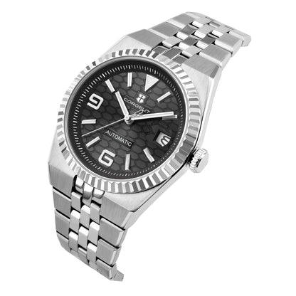 Corgeut 40mm Luxury NH35 Movt Man Sport Clock Automatic Relogio Masculino Mechanical Wristwatch Sapphire Ice Blue Men's Watch