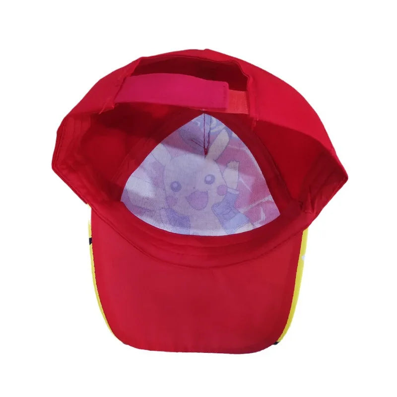 Kreslená bejzbalová čiapka s motívom Pokémona, čiapka s Pikachuom, nastaviteľná, Pokemon Cosplay, Hip Hop, pre deti, dievčatá, chlapcov, anime postavičky, hračky, darčeky pre deti