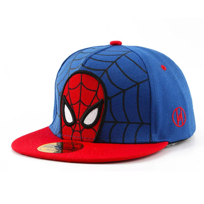 *2026 Anime Cartoon Spiderman Hats for Kids Toddler Baby Baseball Cap Spring Summer Children's Snapback Hip Hop Adjustable Caps